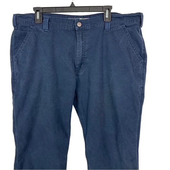 CARHARTT Men’s Work/Casual Pants Sz W40”/Inseam Measures 29” Color Blue Pockets - Picture 2 of 15